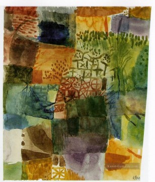  abstrakt malerei - Erinnerung an einen Garten 1914 Abstrakter Expressionismusus